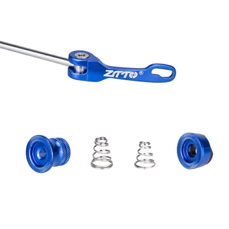ZTTO JYK2 Cycling Wheel Hub Quick Release Lever Aluminum Alloy Front Rear Skewer Set - Blue