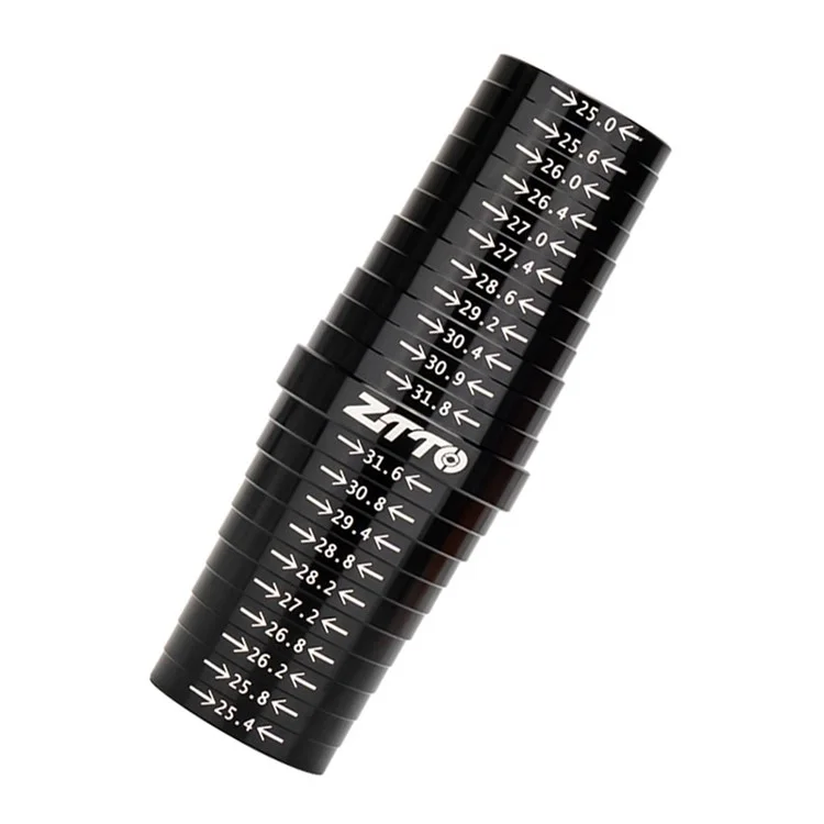 ZTTO ZGCL Metal Medidor de Tamanho do Tubo de Assento da Bicicleta Tamanho Tamanho Gauge para 25mm-31.8mm - Preto