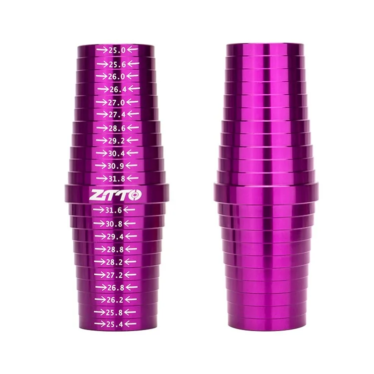 ZTTO ZGCL Metal Medidor de Tamanho do Tubo de Assento da Bicicleta Tamanho Tamanho Gauge para 25mm-31.8mm - Preto