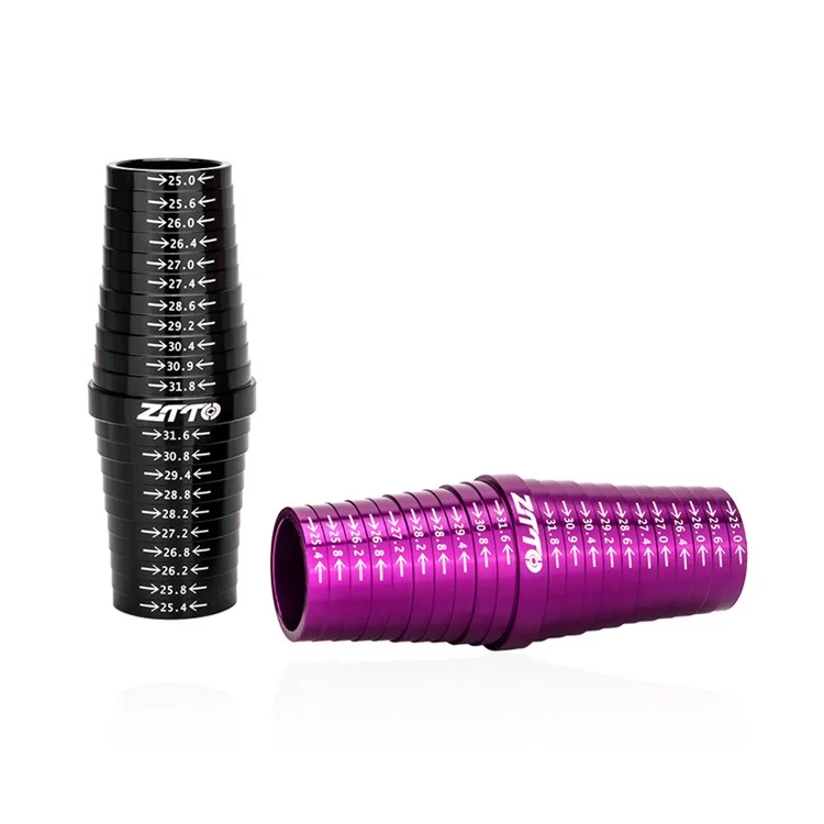 ZTTO ZGCL Metal Medidor de Tamanho do Tubo de Assento da Bicicleta Tamanho Tamanho Gauge para 25mm-31.8mm - Preto
