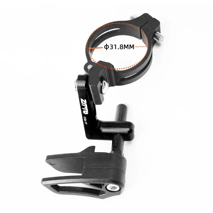 ZTTO CG17 Aluminum Alloy Direct Mount Chainring Guard Mountain Bike Pulley Chain Stabilizer - 31.8mm / Black