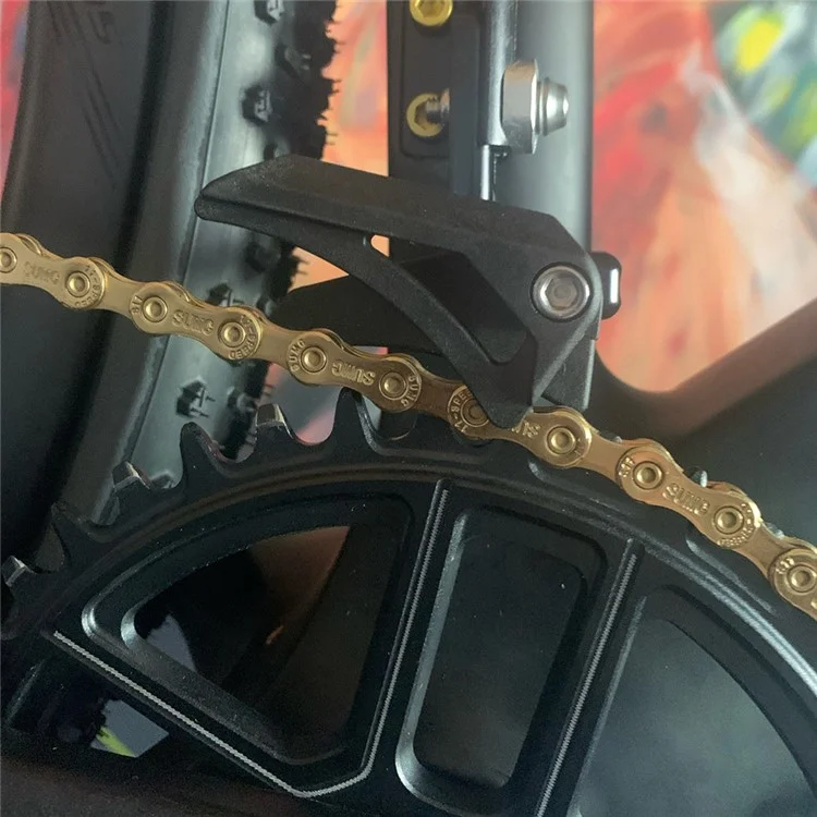 ZTTO CG17 Aluminum Alloy Direct Mount Chainring Guard Mountain Bike Pulley Chain Stabilizer - 31.8mm / Black