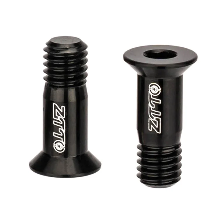 ZTTO 2Pcs Bicycle Rear Derailleur Wheel Fixed Screw Bike Transmission Guide Sprocket Screws, M5x14.2 - Black