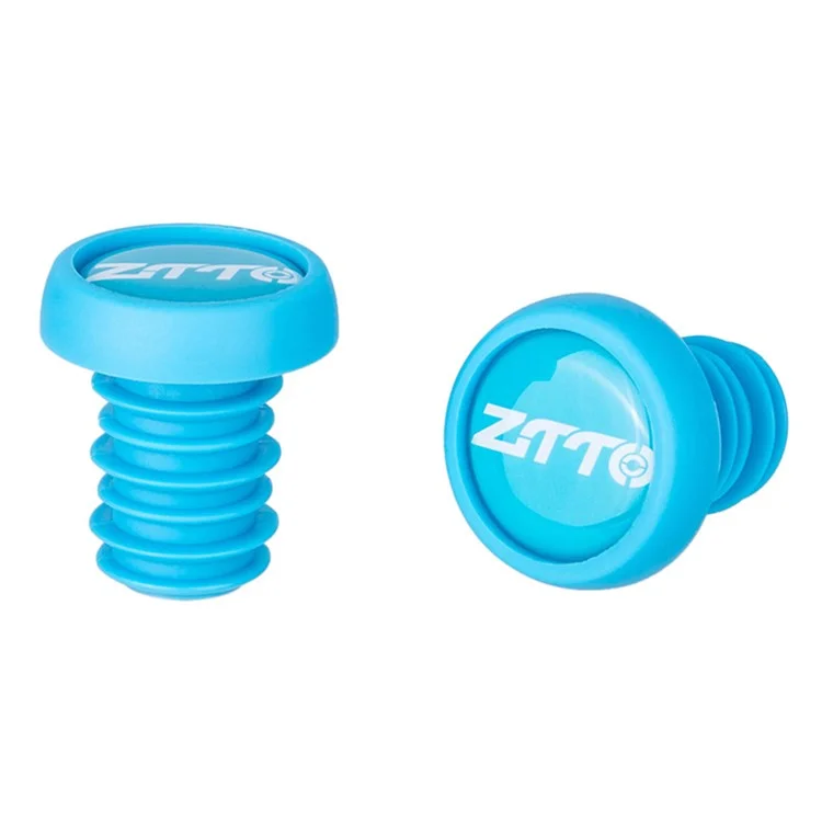 ZTTO 22.2mm Tampas de Guidão de Bicicleta Plugs de Borracha para MTB e Estrada - Azul