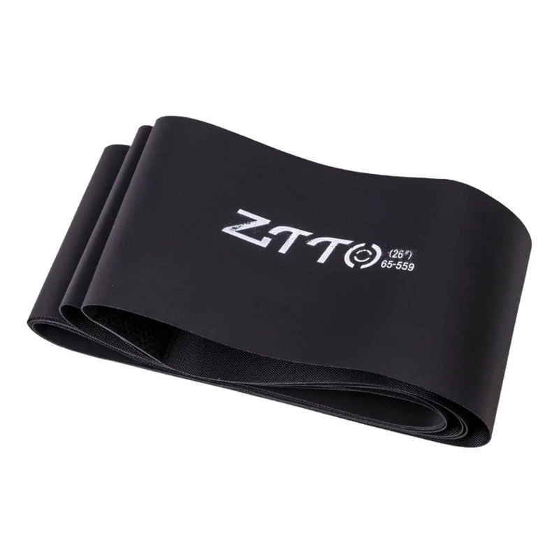 ZTTO 26'' Bicycle Rim Strip 65mm Width Bicycle Inner Tube Pad Rim Liner Protection Pad Puncture Proof Belt - Black