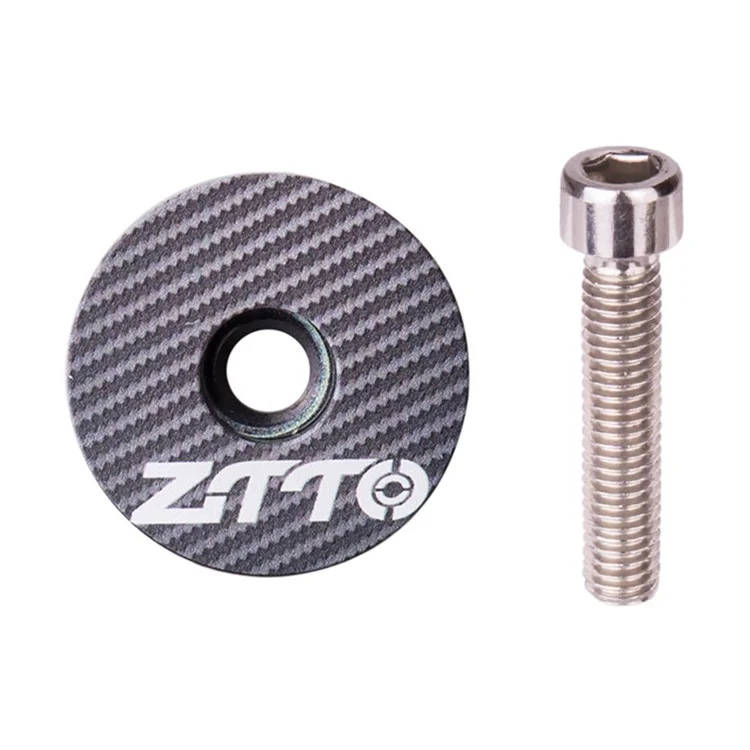 ZTTO 28.6mm Bike Front Fork Stem Top Caps Aluminum Alloy  Bicycle Headset Top Covers with Bolts - Style C
