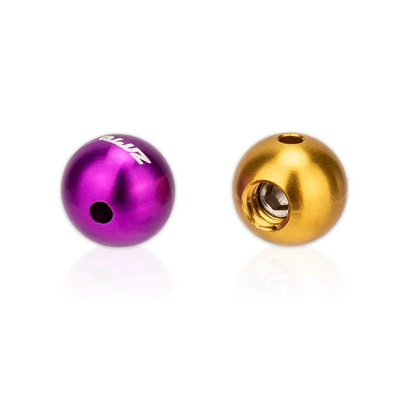 ZTTO XWM2 4pcs Ball Aluminum Alloy Bike Brake Cable Caps Gear Wire End Tips Crimps with Wrench for Road Bike - Blue