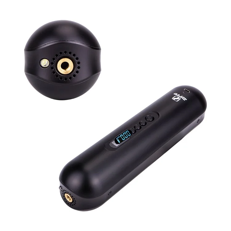 ZTTO WXCQB Bomba Elétrica 2000mAh Bomba de Ar Inteligente de Enchimento Rápido de Bola com Visor Digital - Preto