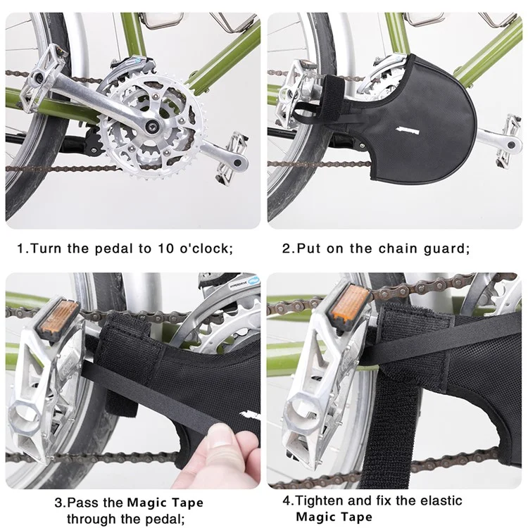 RHINOWALK RM264 Защита цепного колеса велосипеда MTB Road Bike Polyester Anti-scratch Cover