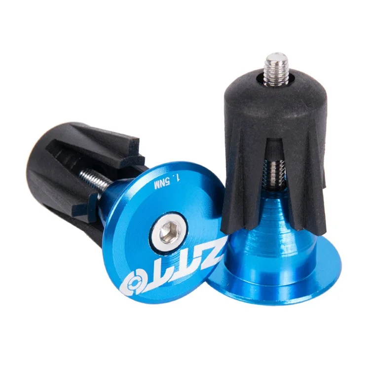 ZTTO 0901 1 Pair Bar End Plugs Handlebar End Caps Bike Handlebar Plugs for 22-24mm - Blue