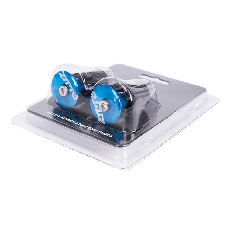ZTTO 0901 1 Pair Bar End Plugs Handlebar End Caps Bike Handlebar Plugs for 22-24mm - Blue