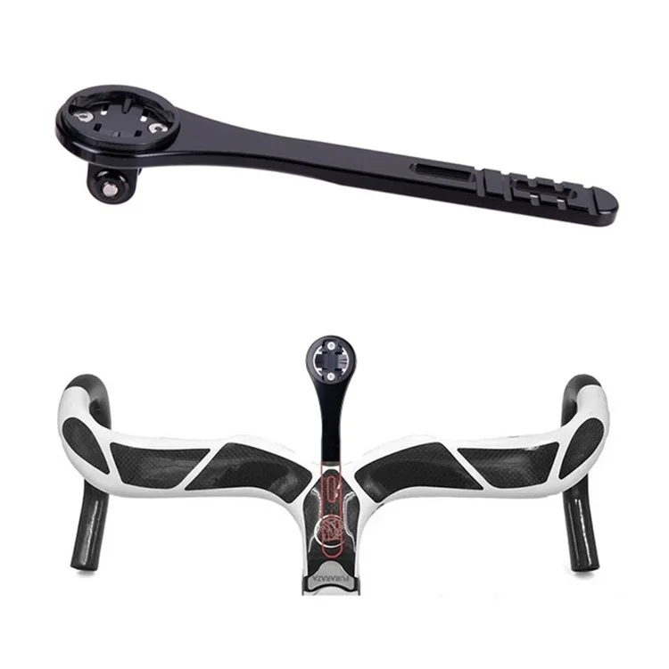 ZTTO 052 Soporte de Computadora de Bicicleta de Aleación de Aluminio, Soporte de Extensión de Velocímetro de Bicicleta - Negro