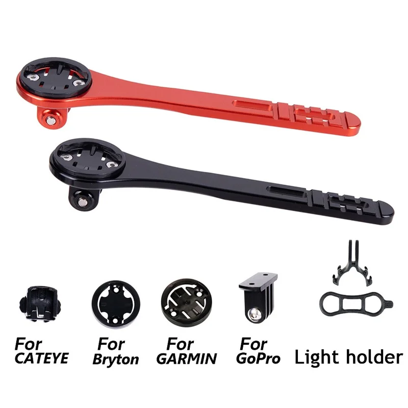 ZTTO 052 Bicycle Computer Holder Aluminum Alloy Bike Speedometer Extension Bracket - Red
