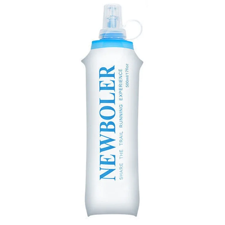 NEWBOLER BOT003 1Pc 500ml Outdoor Collapsible Water Bottle Flexible Water Bag (BPA Free, No FDA)