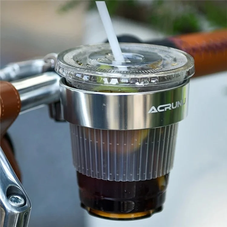 ACRUNU Outdooor Cycling Aluminium Alliage Cap Cape Bicycle Guopdebar Salle Bille Billet - Argent