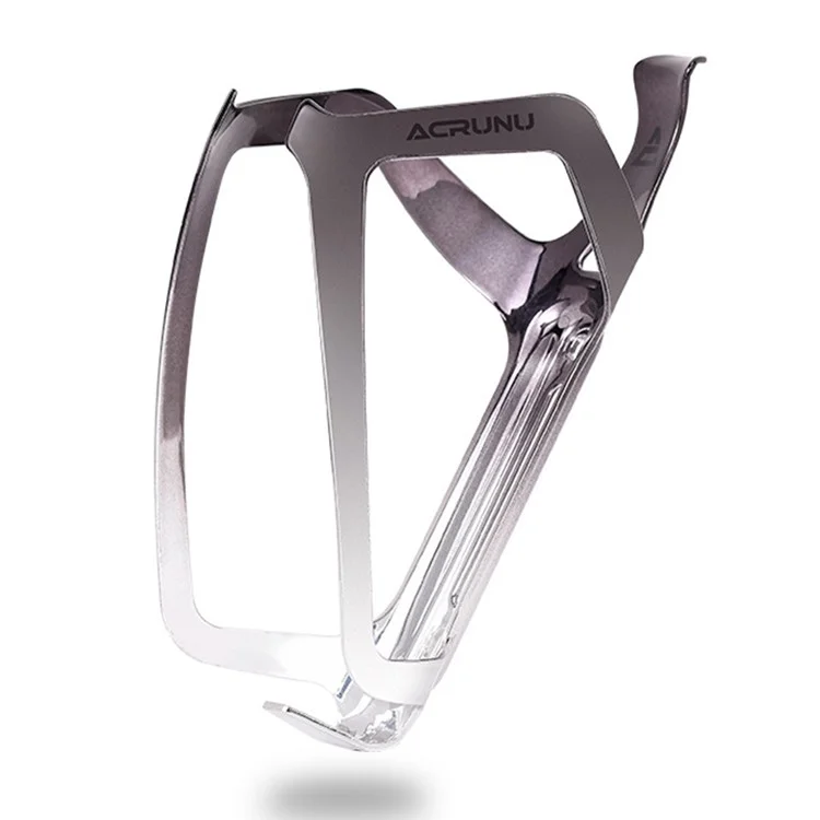 ACRUNU Bike Bottle Holder Bracket Road Bicycle Water Bottle Cage Cycling Accessory - Titanium+Silver