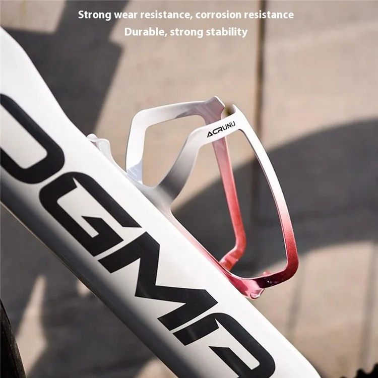 ACRUNU Bike Bottle Holder Bracket Road Bicycle Water Bottle Cage Cycling Accessory - Titanium+Silver