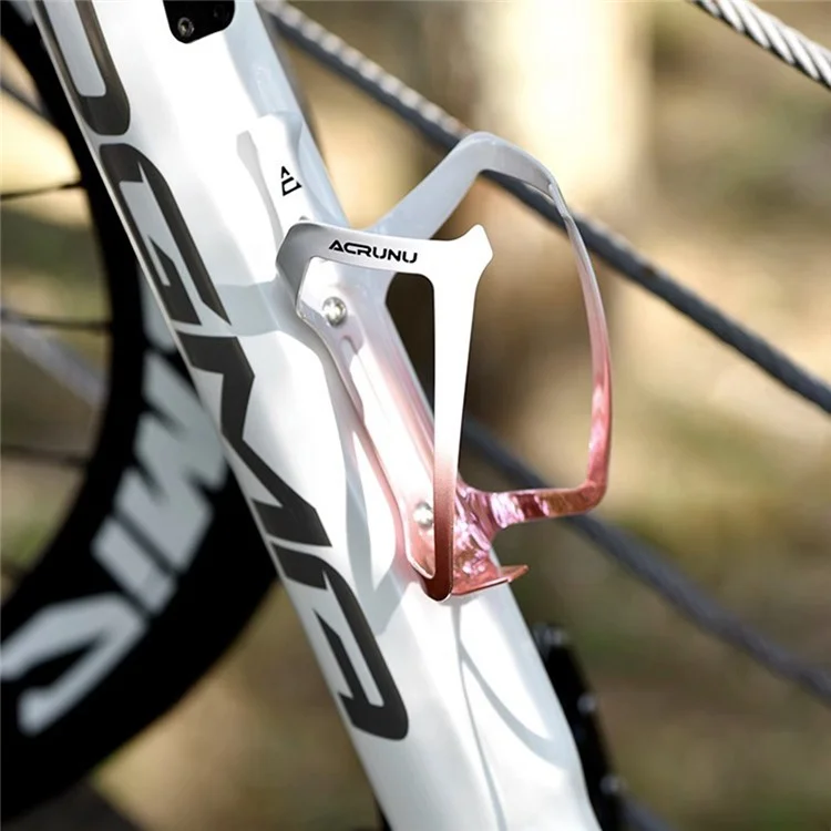 ACRUNU Bike Bottle Holder Bracket Road Bicycle Water Bottle Cage Cycling Accessory - Titanium+Silver
