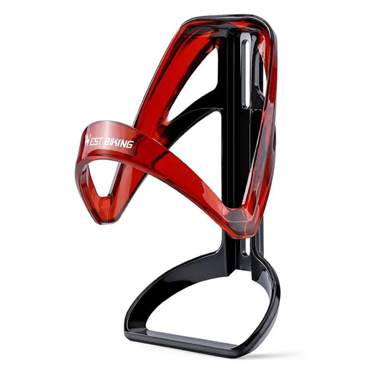 WEST BIKING YP0704048 Bike Water Bottle Cage Road Mountain Bicycle Cycling Bottle Holder with Hex Wrench - Gradient Red