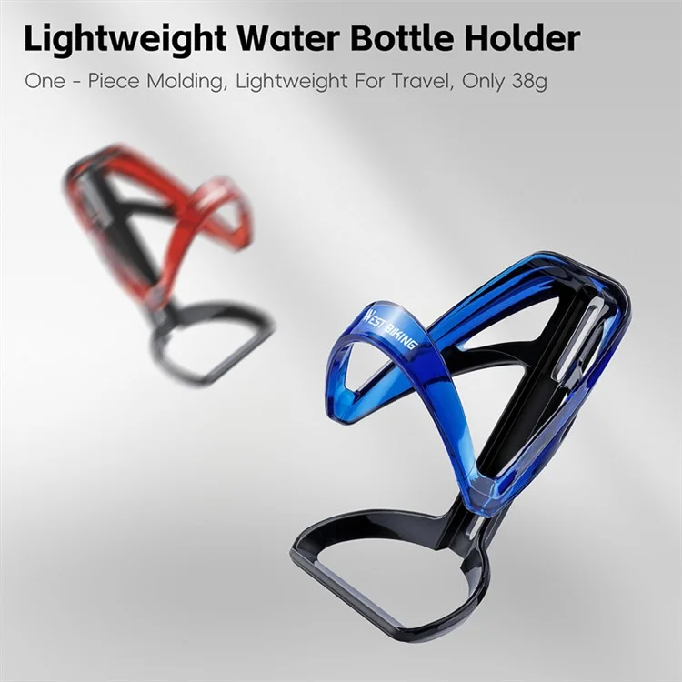 WEST BIKING YP0704048 Bike Water Bottle Cage Road Mountain Bicycle Cycling Bottle Holder with Hex Wrench - Gradient Red