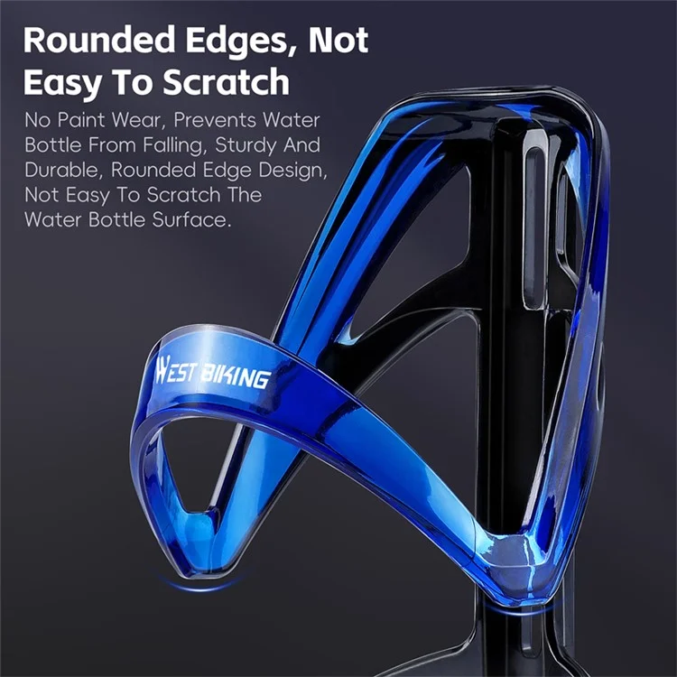 WEST BIKING YP0704048 Bike Water Bottle Cage Road Mountain Bicycle Cycling Bottle Holder with Hex Wrench - Gradient Red
