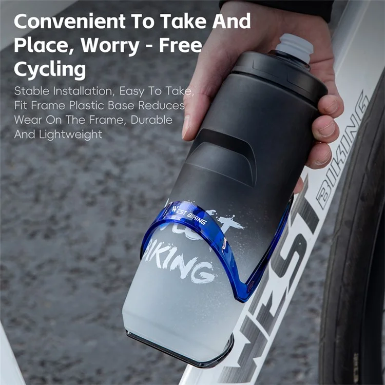WEST BIKING YP0704048 Bike Water Bottle Cage Road Mountain Bicycle Cycling Bottle Holder with Hex Wrench - Gradient Red