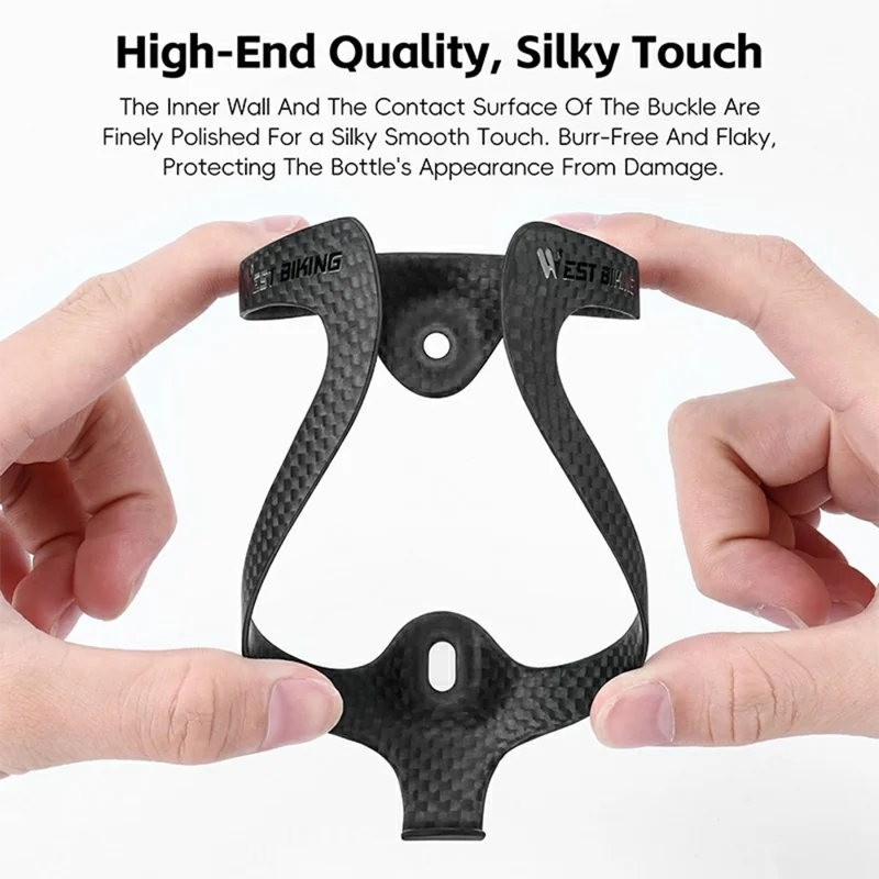 WEST BIKING YP0704050 Carbon Fiber Water Bottle Cage for Mountain Road Bike Cycling Bottle Holder