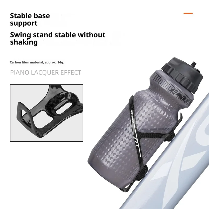 ENLEE DL-KH08 Carbon Fiber Bicycle Water Bottle Cage Holder with Screws and Hex Wrench Lightweight Water Bottle Holder