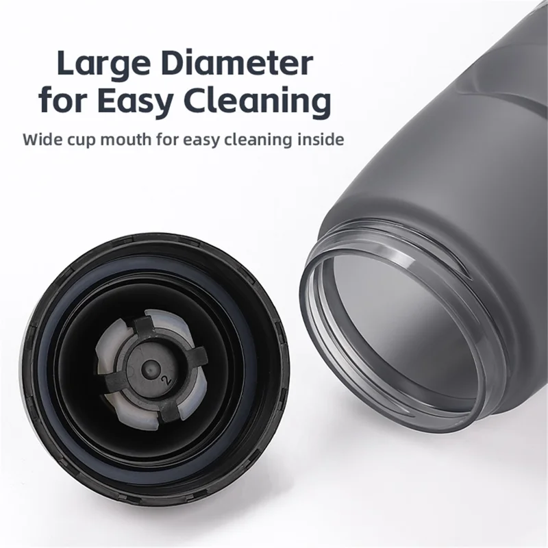 WEST BIKING YP0721041 620ML PP+Silicone Outdoor Water Bottle (BPA Free, without FDA Certification) - Transparent / White