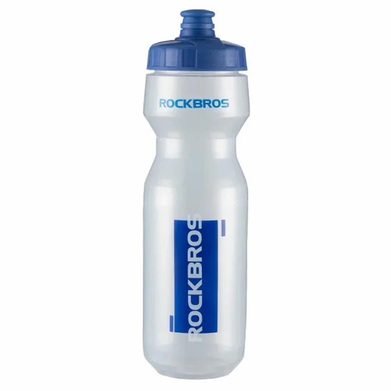 Garrafa de Água Esportiva ROCKBROS DCBT69TB de 750ml em PP5 (Tipo Squeeze, Livre de BPA, Sem Certificação FDA) - Azul
