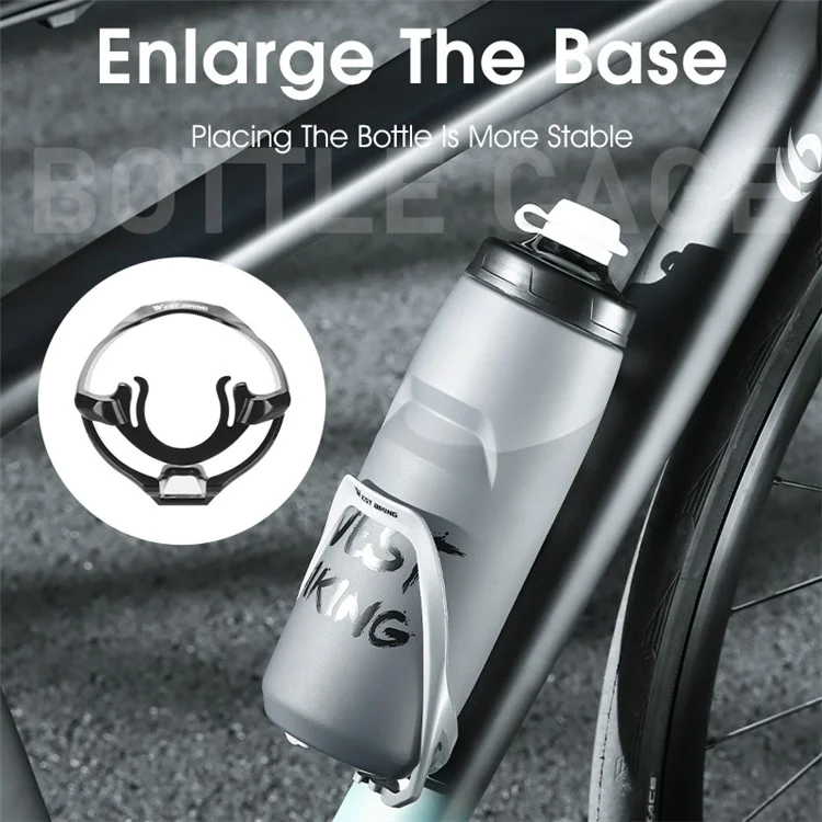 WEST BIKING YP0704043 Bicycle Water Bottle Cage PC+Fiberglass Bike Bottle Mount Bracket - Purple