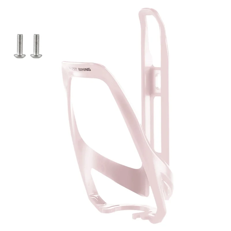 WEST BIKING YP0704043 Bicycle Water Bottle Cage PC+Fiberglass Bike Bottle Mount Bracket - Pink
