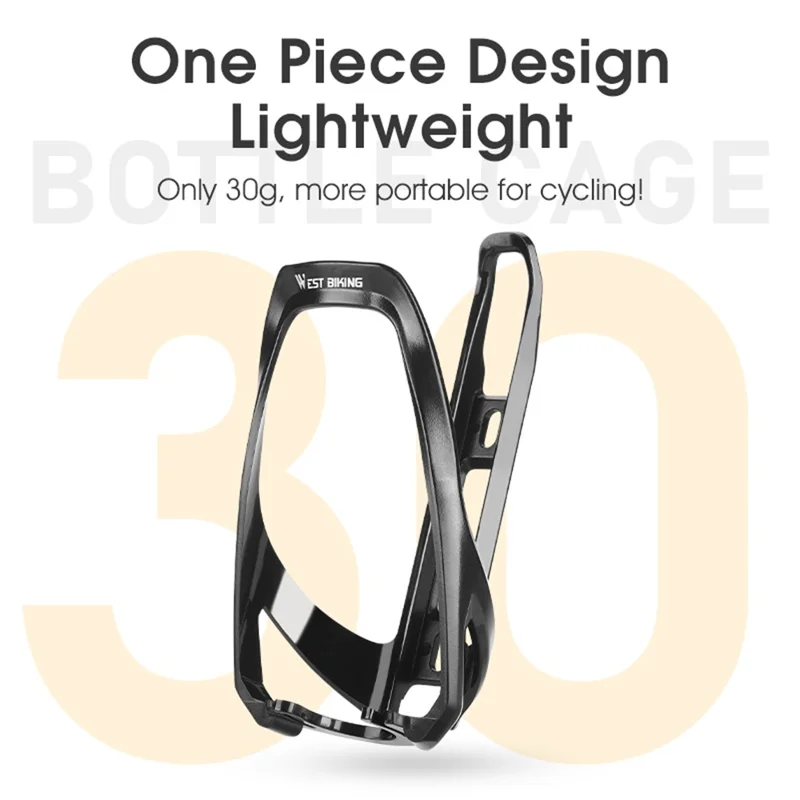 WEST BIKING YP0704043 Bicycle Water Bottle Cage PC+Fiberglass Bike Bottle Mount Bracket - Pink
