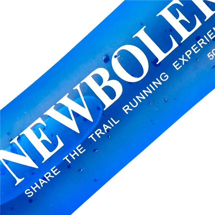NEWBOLER RUN041 500ML Water Bottle Sports Soft TPU Flask with Straw (BPA-Free, NO FDA Certified)