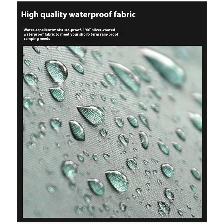 Outdoor Camping Tent Rain-proof Windproof Easy Open Automatic Tent, 200x150x110cm  - Lake Blue