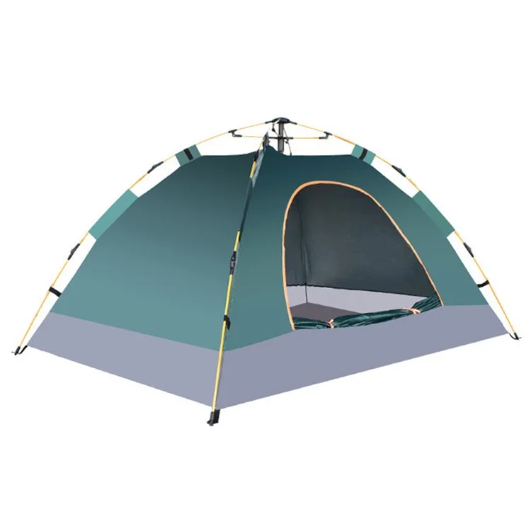 Outdoor Waterproof Shelter Automatic Camping Tent for 3-4 People, 200x150x110cm - Blackish Green