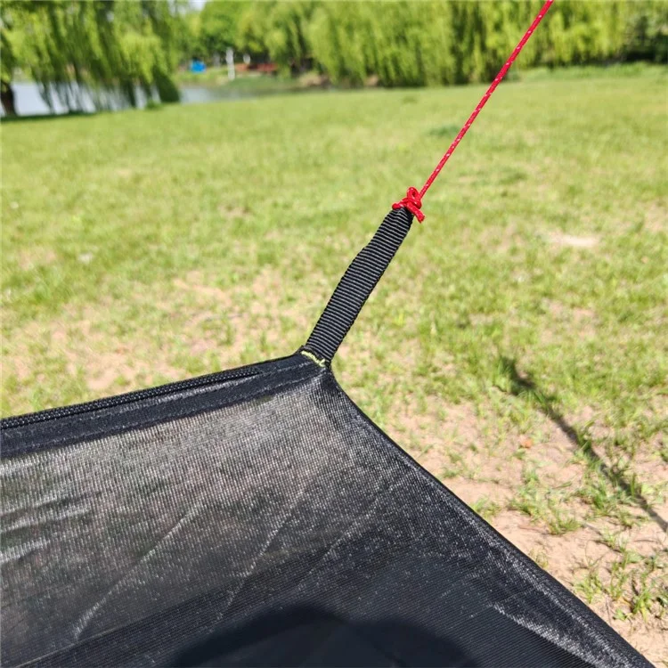 Ultralight Tent Mesh Camping Shelter No Pole Breathable Mosquito Net for Outdoor Hiking Backpacking
