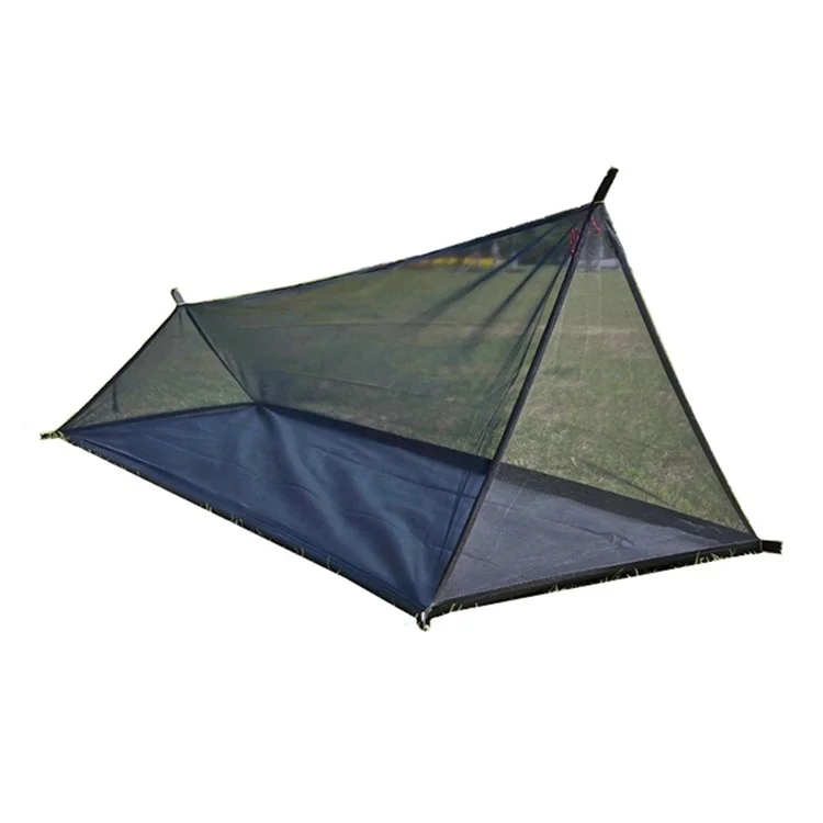 Ultralight Tent Mesh Camping Shelter No Pole Breathable Mosquito Net for Outdoor Hiking Backpacking