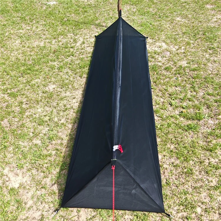 Ultralight Tent Mesh Camping Shelter No Pole Breathable Mosquito Net for Outdoor Hiking Backpacking