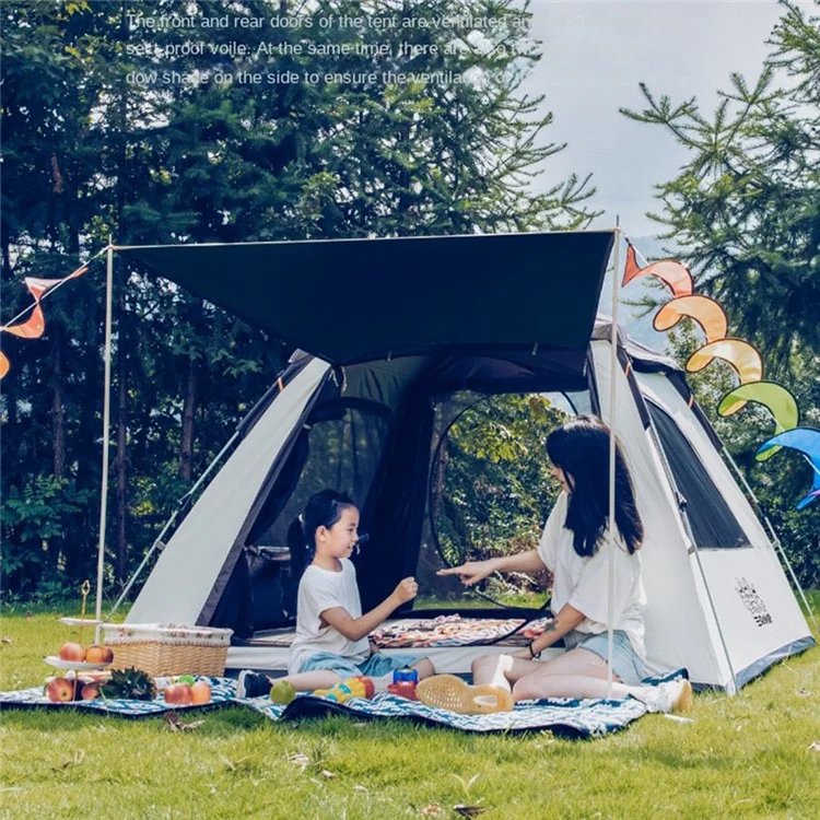 SZXL A04 Tente de Camping Automatique pour 3-4 Personnes Extérieure, Abri Pare-Soleil à Ouverture Rapide