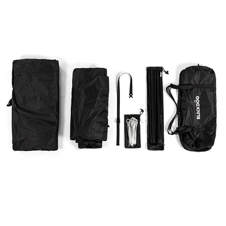 BLACKDOG BD-ZP003 Barraca Piramidal Hexagonal Portátil para Uso Externo, Espaço Grande para Natureza, Caminhada, Acampamento, Jantar, Piquenique, para 3-4 Pessoas