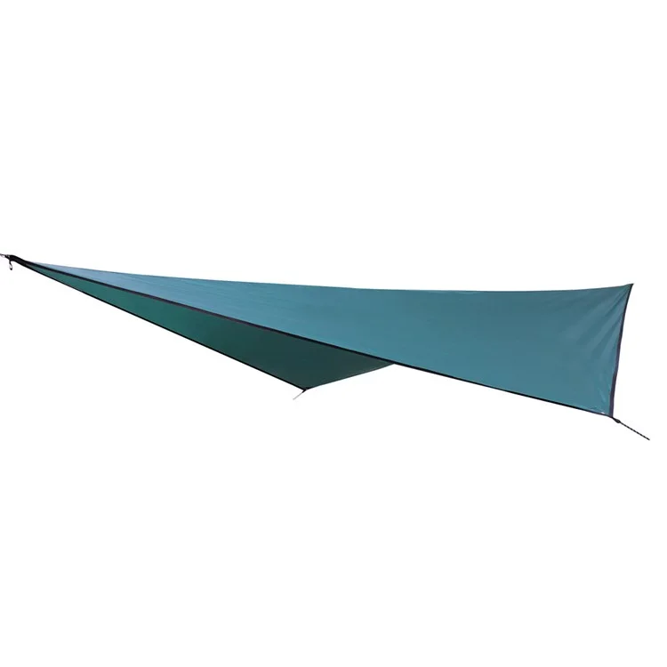 TM-0008 Camping Tarp Portable Tente Imperméable Autaire Multifonctionnel Pour Pique-nique de Randonnée de Voyage en Plein Air - Vert Noirâtre