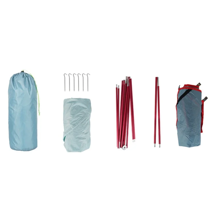 Waterproof 210D Oxford Cloth+Aluminum Alloy Pole Anti-mosquito Single Person Outdoor Camping Cot Bed Tent - Blue