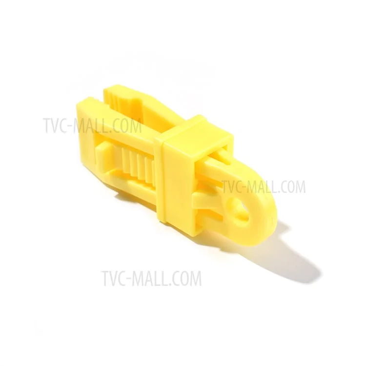 10Pcs/Set Awning Clamp Tent Trap Clip Tighten Lock Grip for Outdoor Camping Farming - Yellow