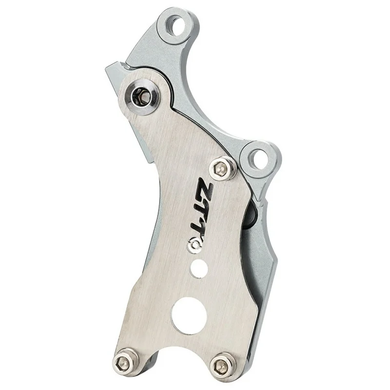 ZTTO Aluminum Alloy + Stainless Steel Bicycle Disc Brake Adapter Fixed Seat Post Adapter - Titanium