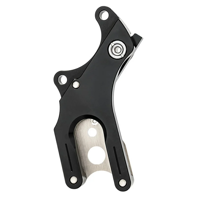 ZTTO Aluminum Alloy + Stainless Steel Bicycle Disc Brake Adapter Fixed Seat Post Adapter - Titanium