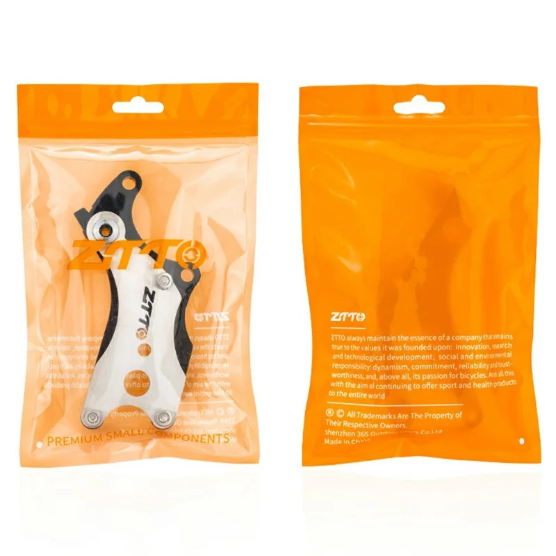 ZTTO Aluminum Alloy + Stainless Steel Bicycle Disc Brake Adapter Fixed Seat Post Adapter - Titanium