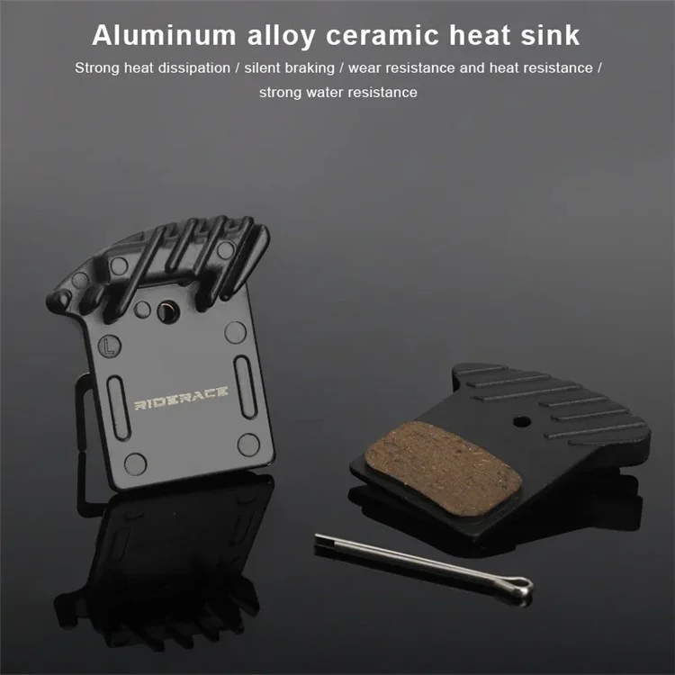 RIDERACE RR9331 Aluminum+Ceramics Bicycle Brake Pads for Shimano L03A / Ultegra R8070 / XTR M9100 / BR-RS805 / BR-RS505 - Style B