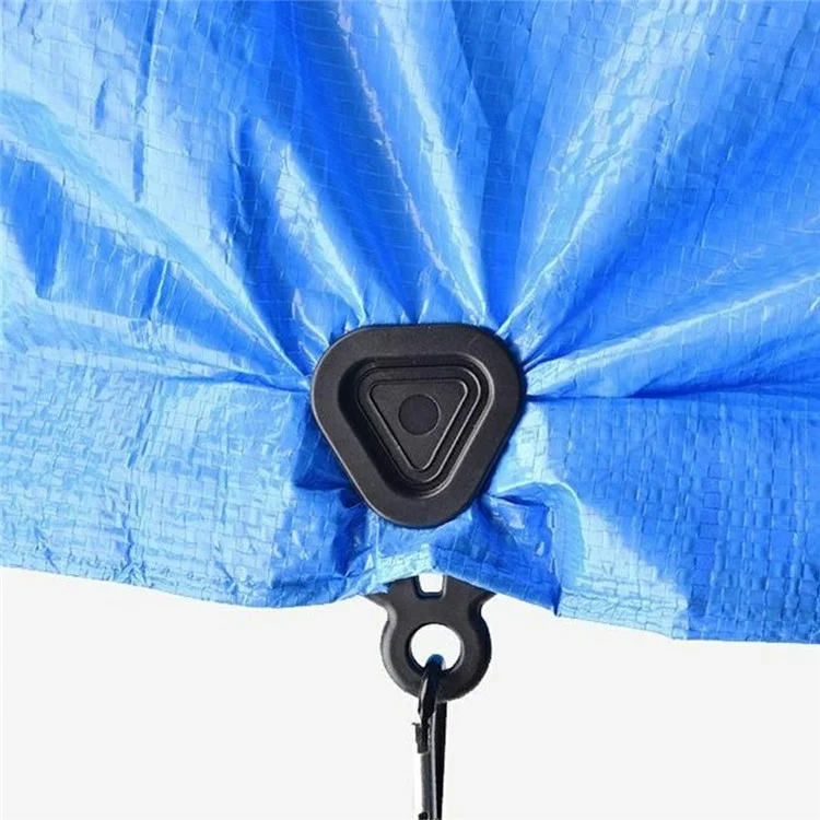 10Pcs Outdoor Camping Awning Windproof Rope Fixing Buckle Plastic Tent Rope Triangle Clips - Green