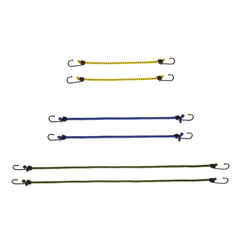 6 pezzi / set 30 / 40 / 60 cm Corda elastica per tenda da campeggio all'aperto, fune per stendere i panni, accessori per il campeggio, corda per imballare i bagagli